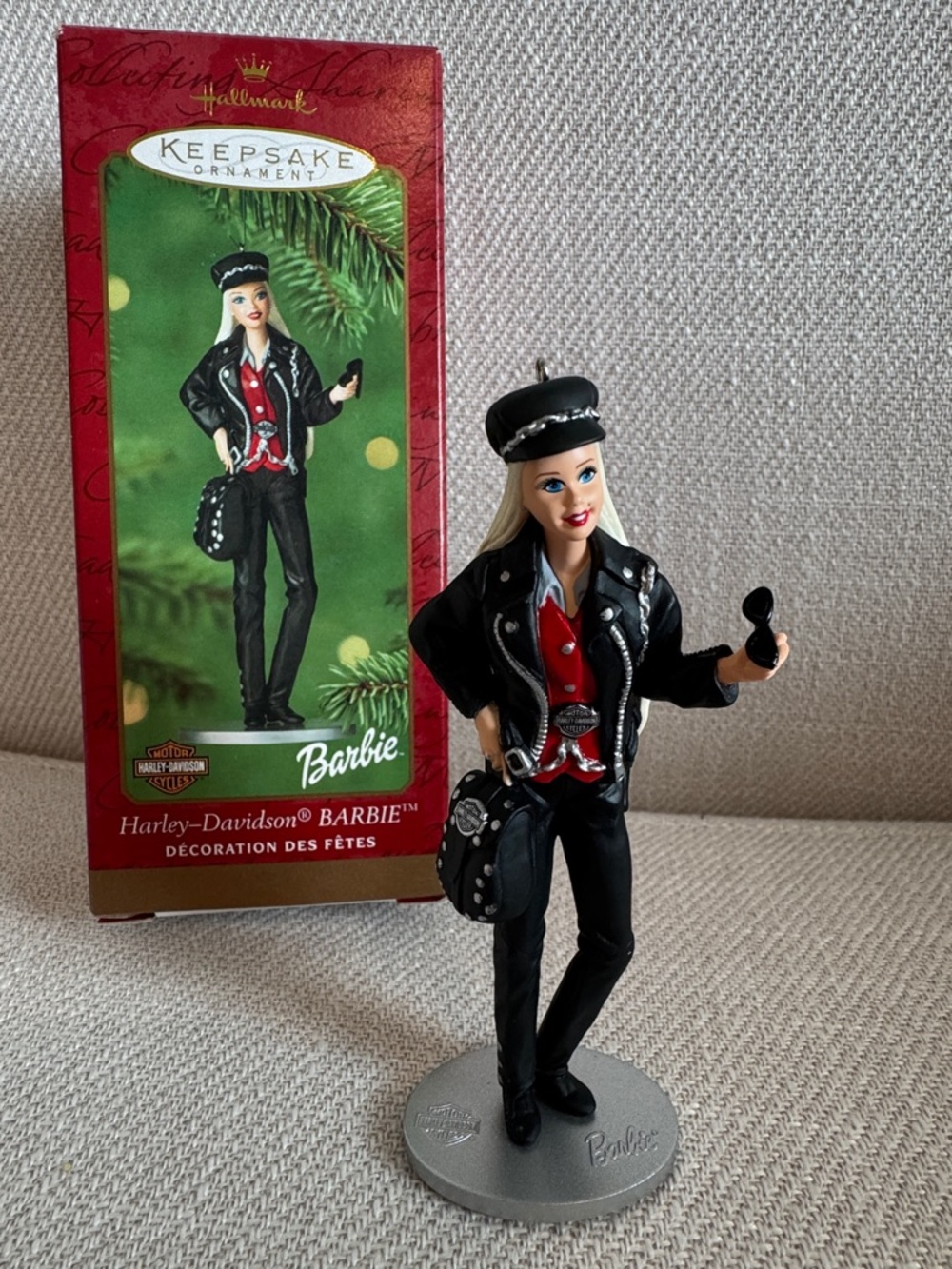 2000 Hallmark Keepsake Ornament Harley-Davidson Barbie